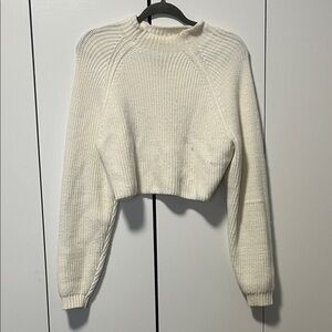 Distressed Hollister Mock-Neck Sweater